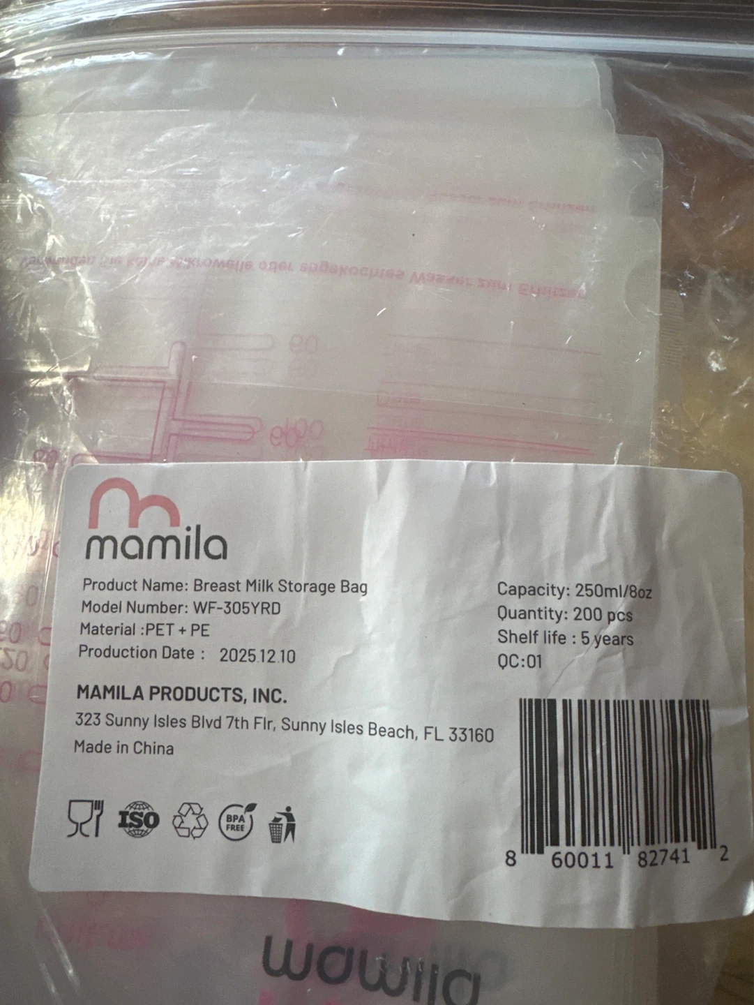 Mamila Breast Milk Storage Bags