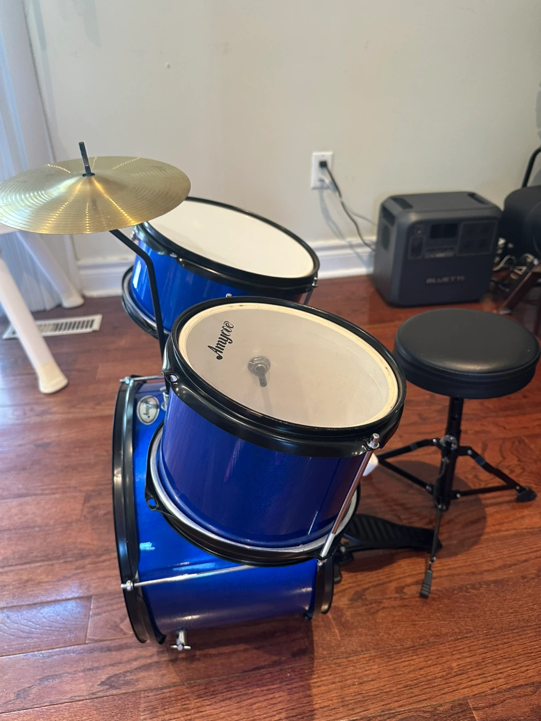 Amyove Blue 3-Piece Electronic Drum Set for Kids - photo 3