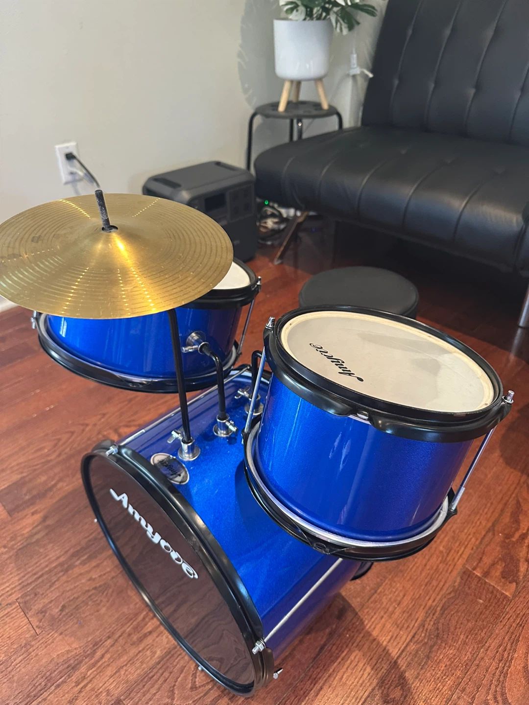 Amyove Blue 3-Piece Electronic Drum Set for Kids - photo 2