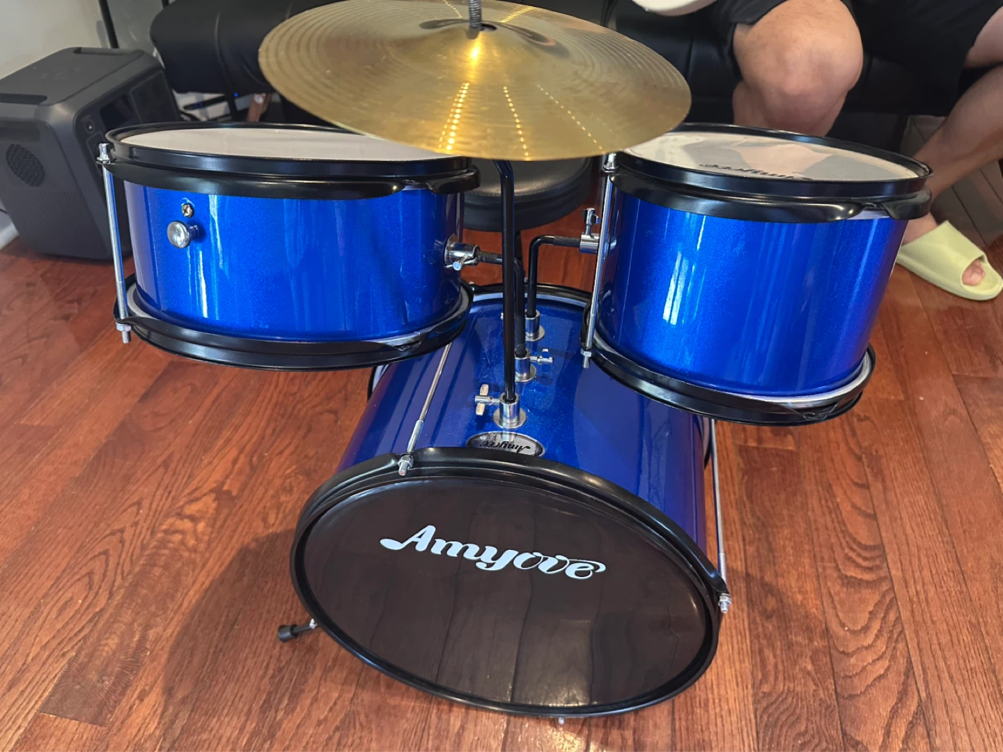 Amyove Blue 3-Piece Electronic Drum Set for Kids - photo 4