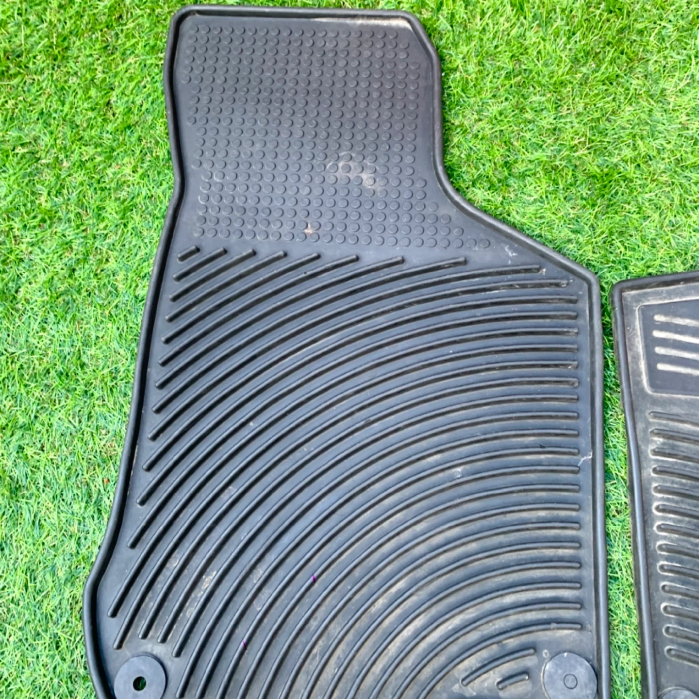 Car Floor Mats Rubber Mats Black Auto Interior Set 2 - photo 3