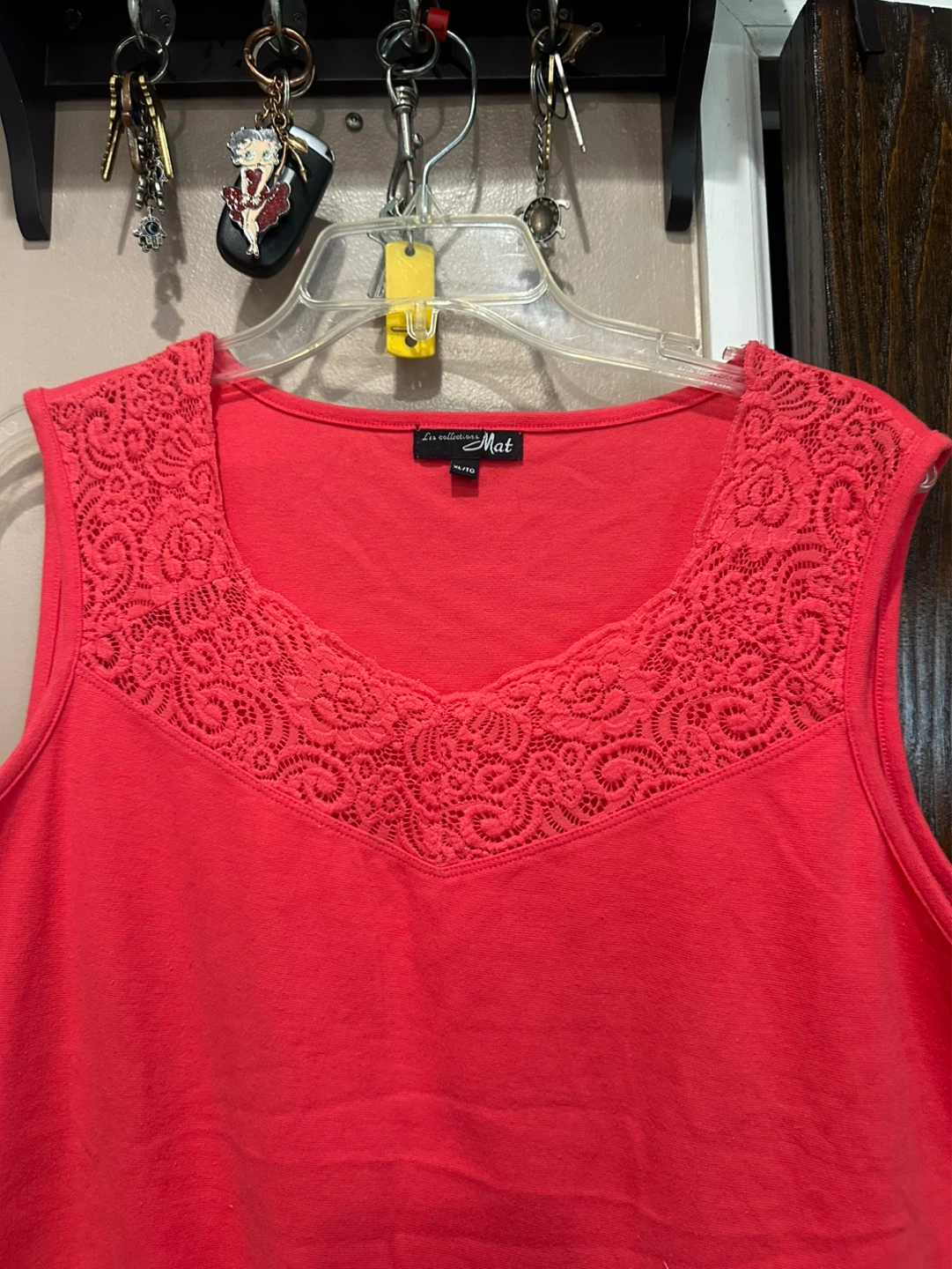 Les collections Mat Lace Trim Tank Top XL - photo 2