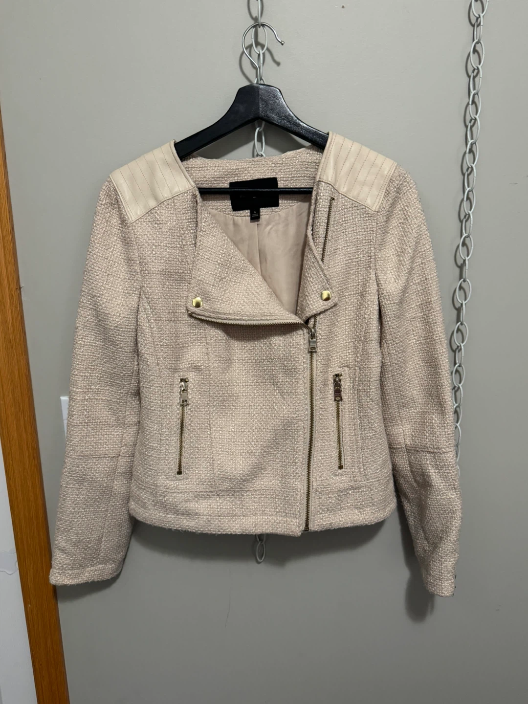 Banana Republic Women's Tweed Moto Jacket Size 6