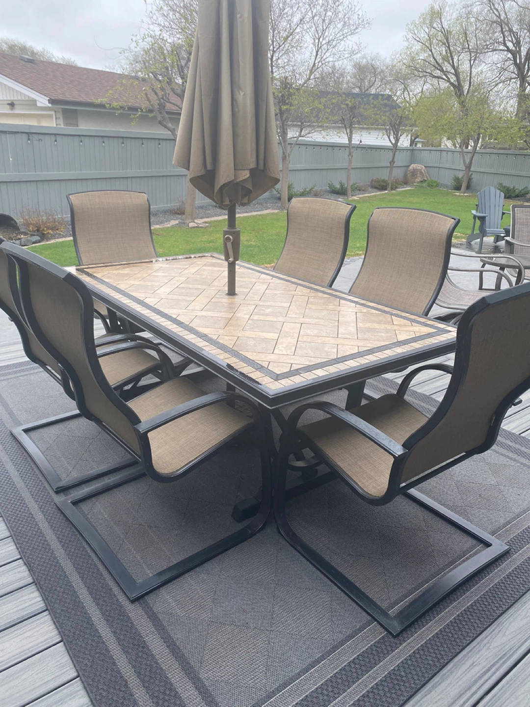 Outdoor Dining Table and Chairs Set