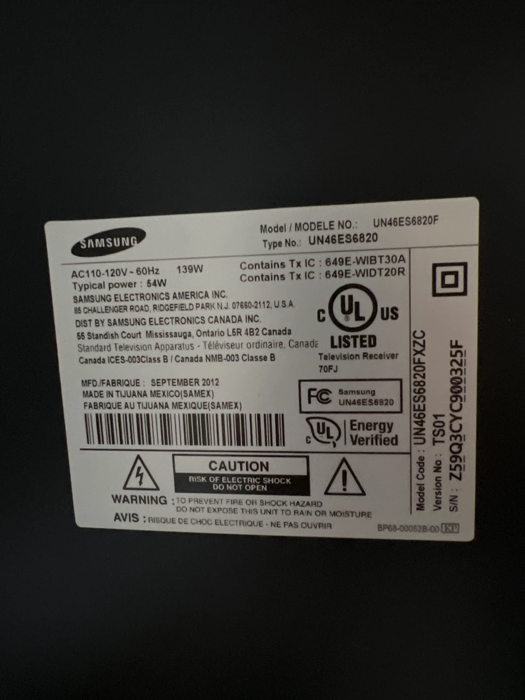 Samsung 46" Smart TV UN46ES6820 - photo 4