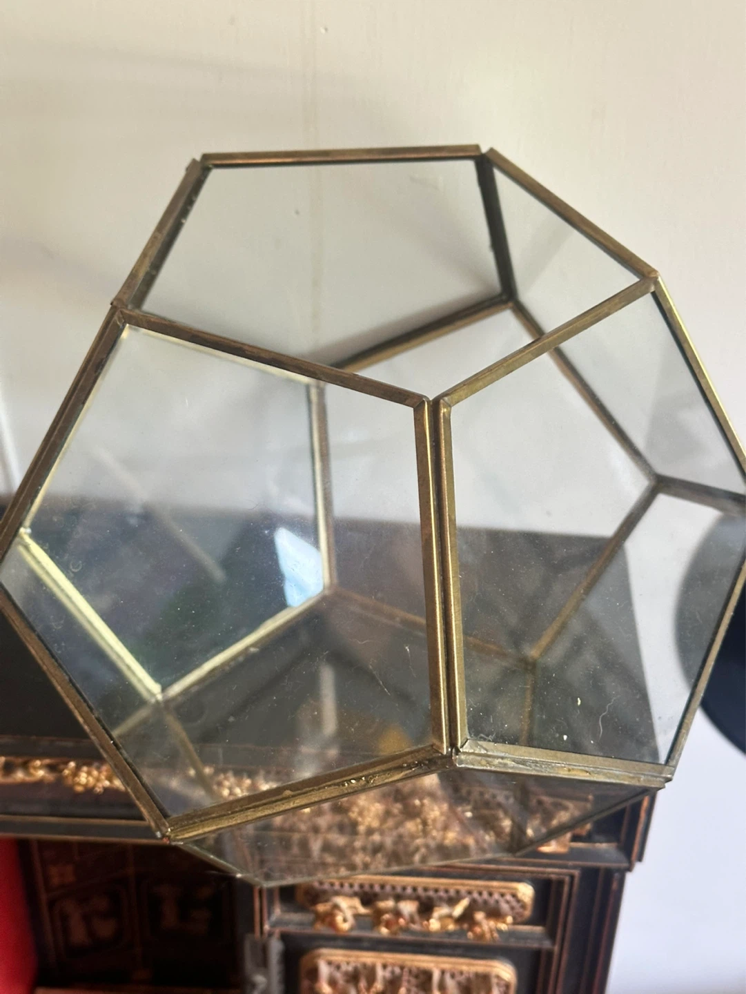geometric glass terrarium - photo 2