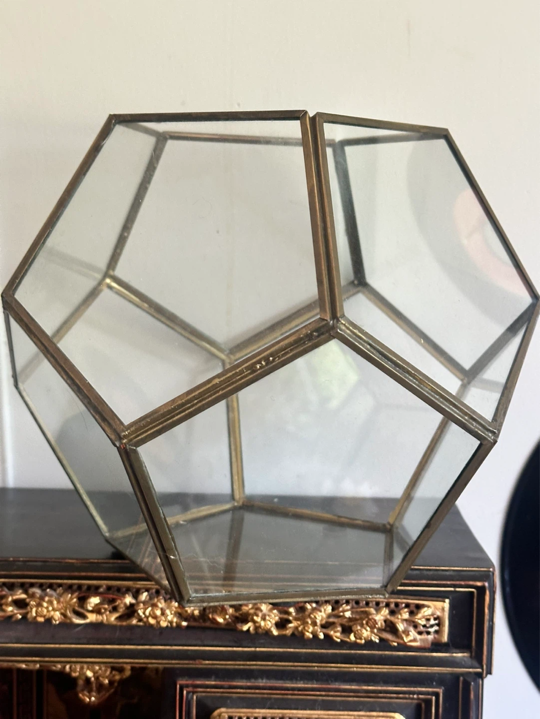 geometric glass terrarium