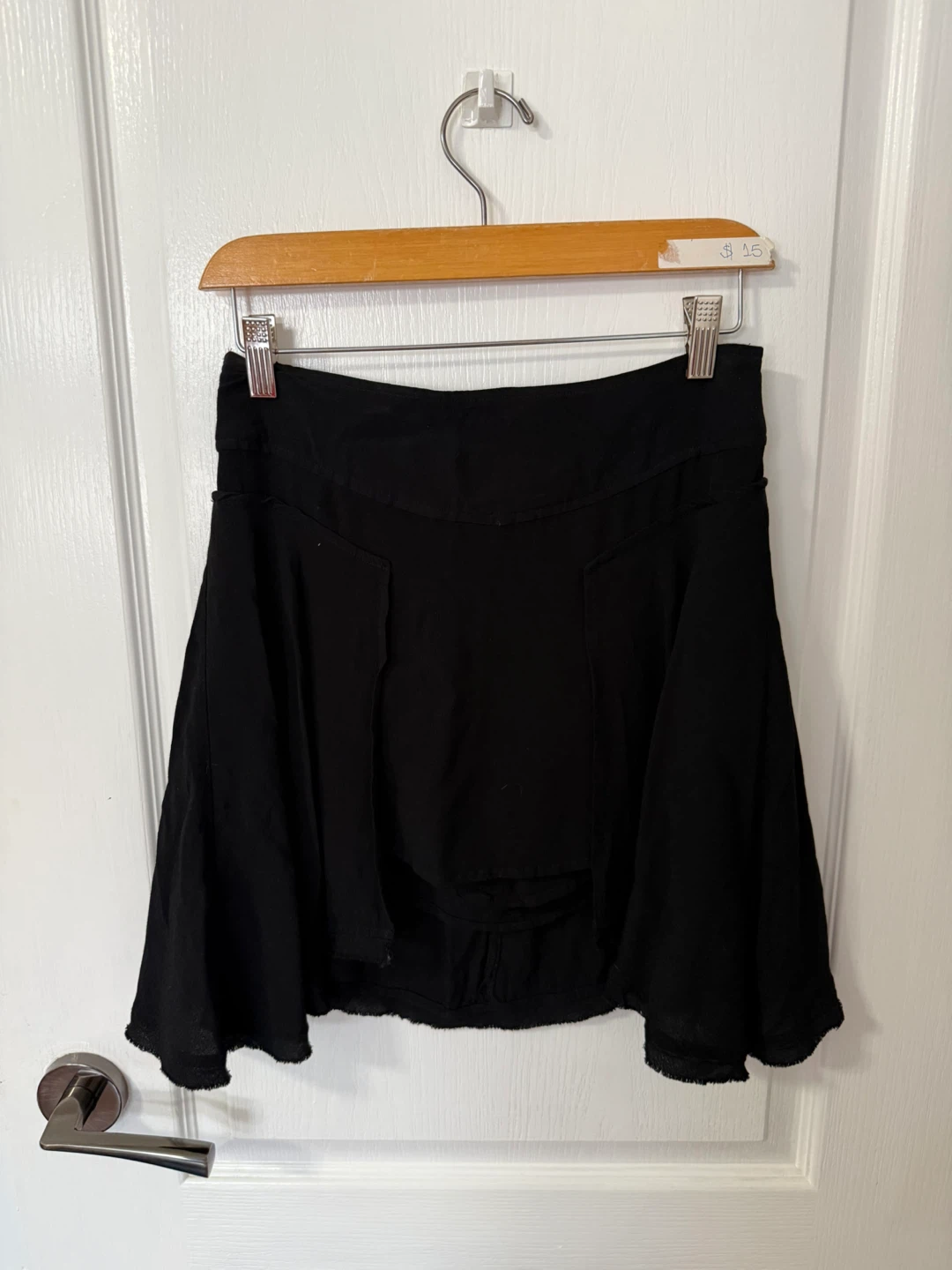 Free People Black Mini Skirt