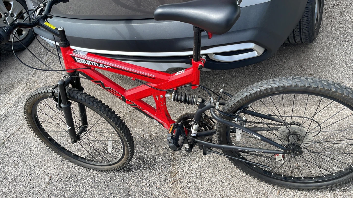 Red Gauntlet Mountain Bike