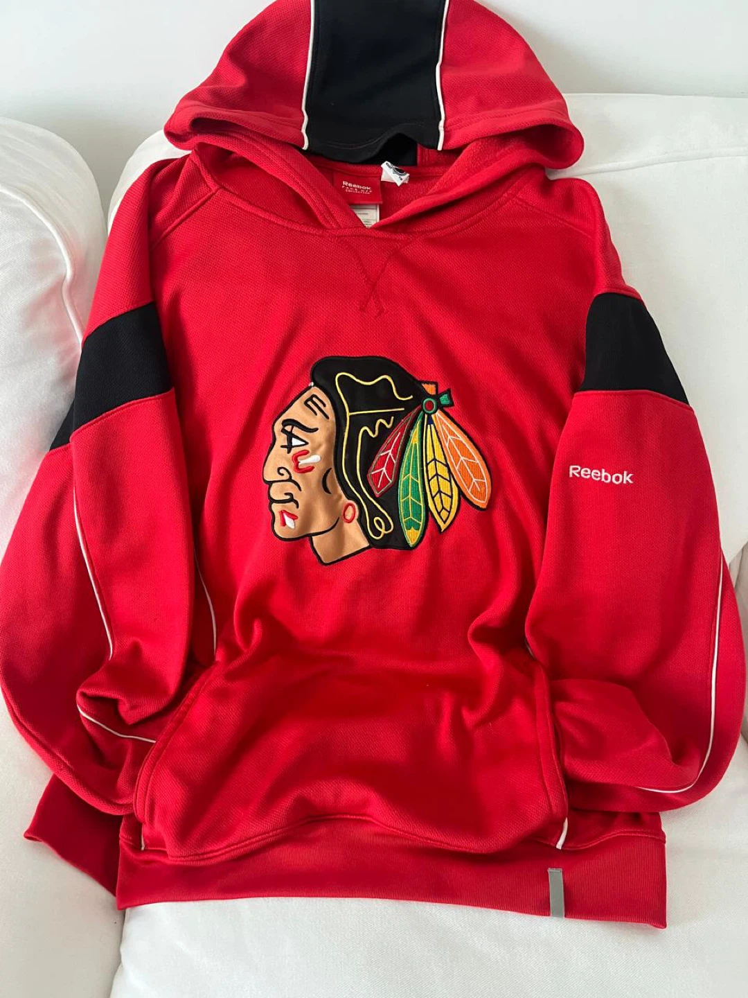Reebok Chicago Blackhawks Hockey Hoodie Size L/G - photo 4