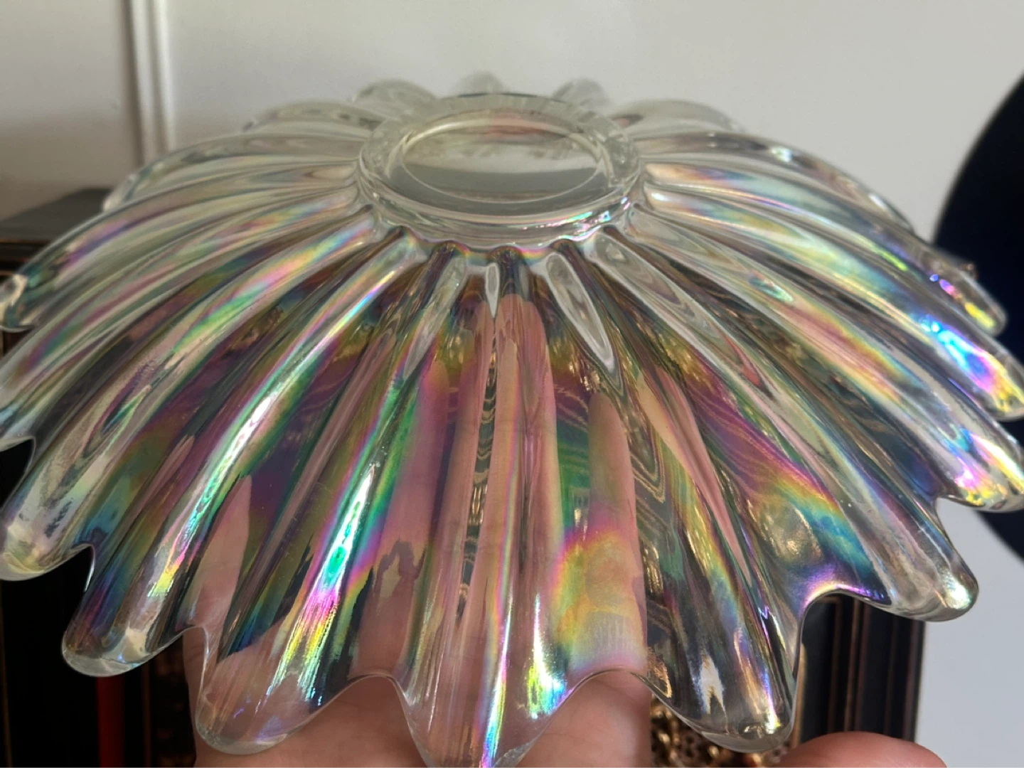 Large 11.5” Celestial Art Glass Bowl By FEDERAL GLASS CO - photo 4