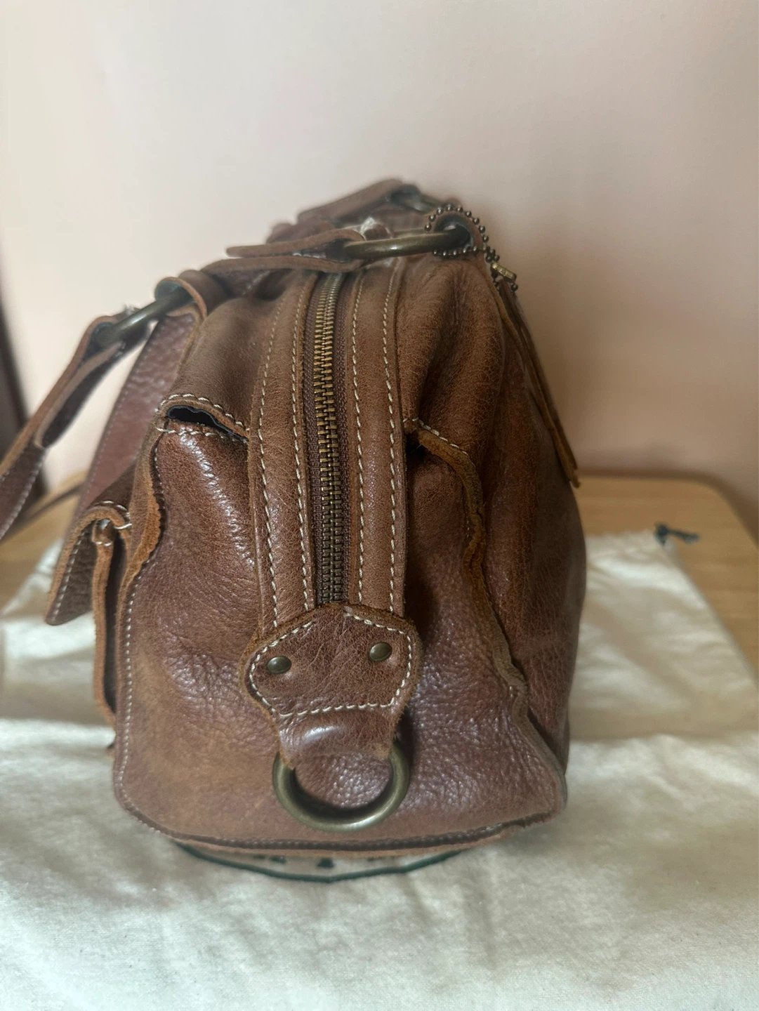 Vintage Y2k Roots Tribe Leather Satchel - photo 2