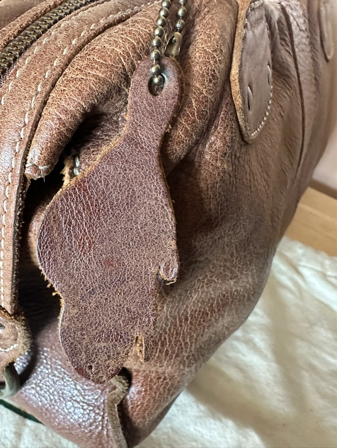 Vintage Y2k Roots Tribe Leather Satchel - photo 3
