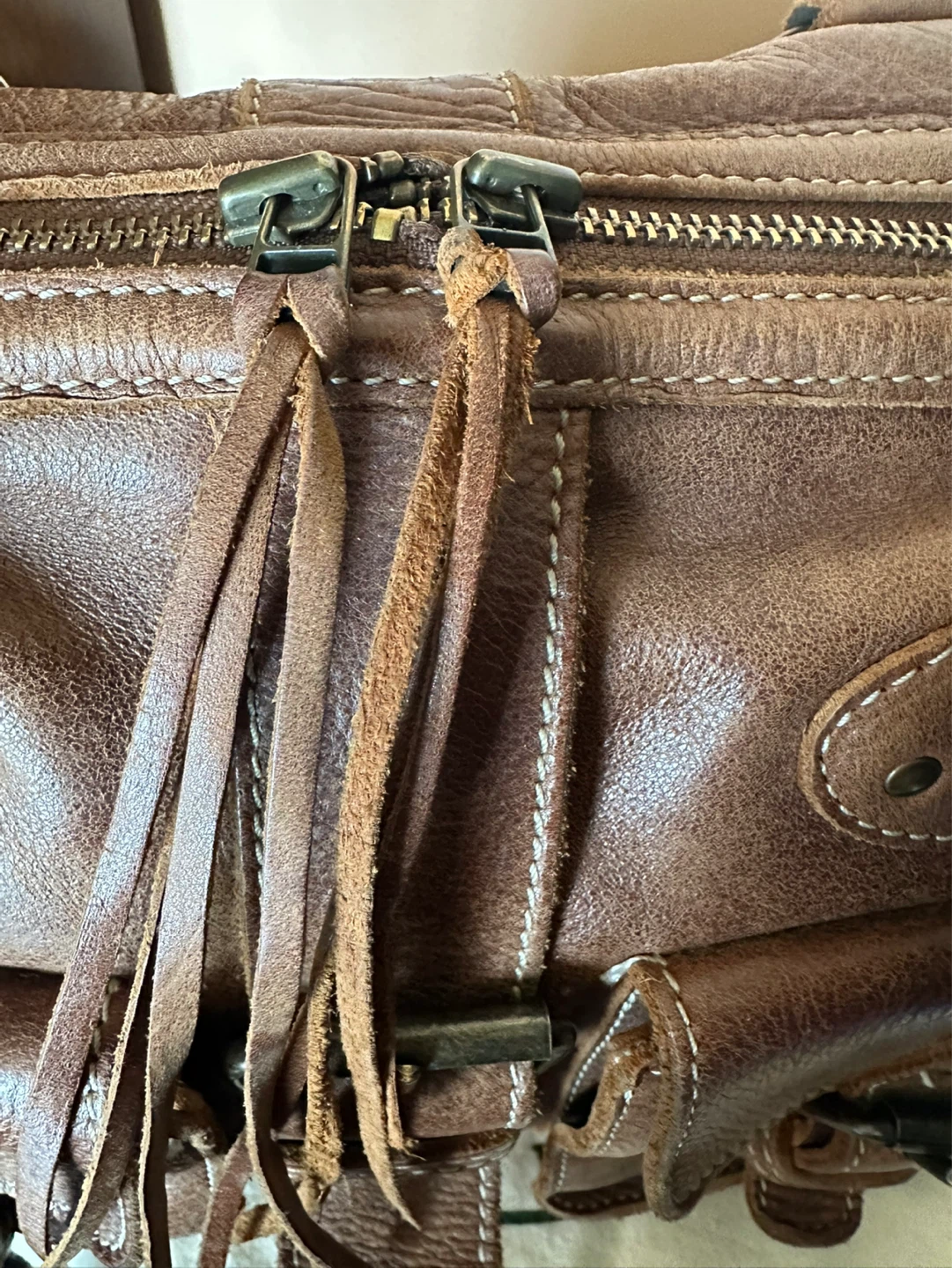 Vintage Y2k Roots Tribe Leather Satchel - photo 5