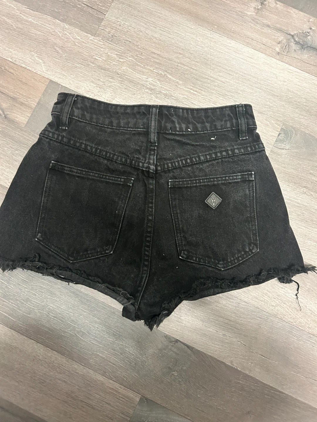 ABRAND JEANS Black Ripped Denim Shorts - photo 3