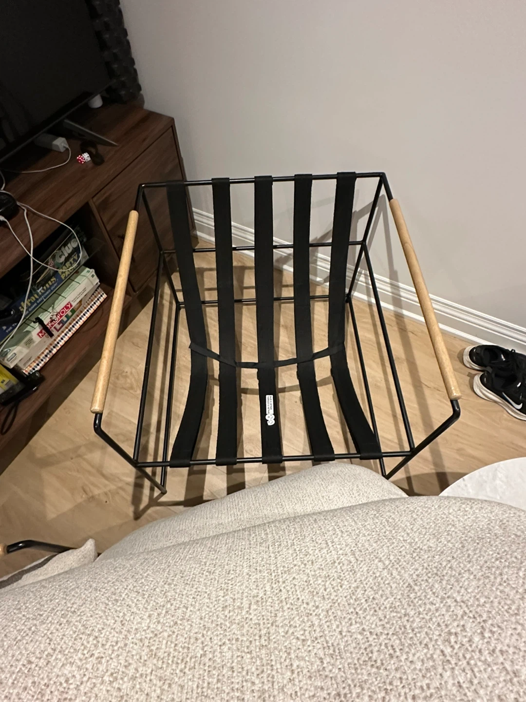 Set of 2 - Modern Accent Chair with Wood Arms - photo 4