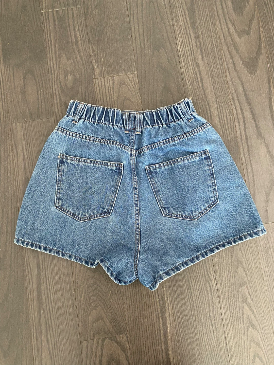 Denim Jean High-Waisted Shorts size 27 - photo 2