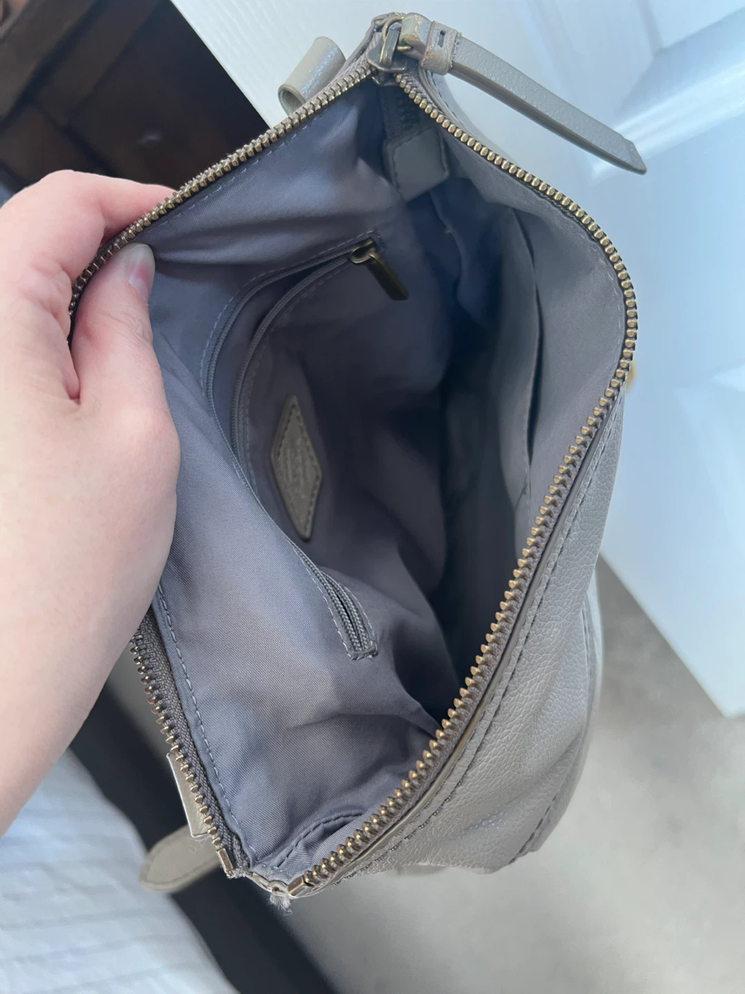 Fossil Grey Leather Crossbody Bag - photo 5