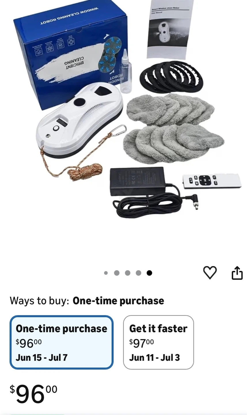 Window Cleaning Robot with Remote