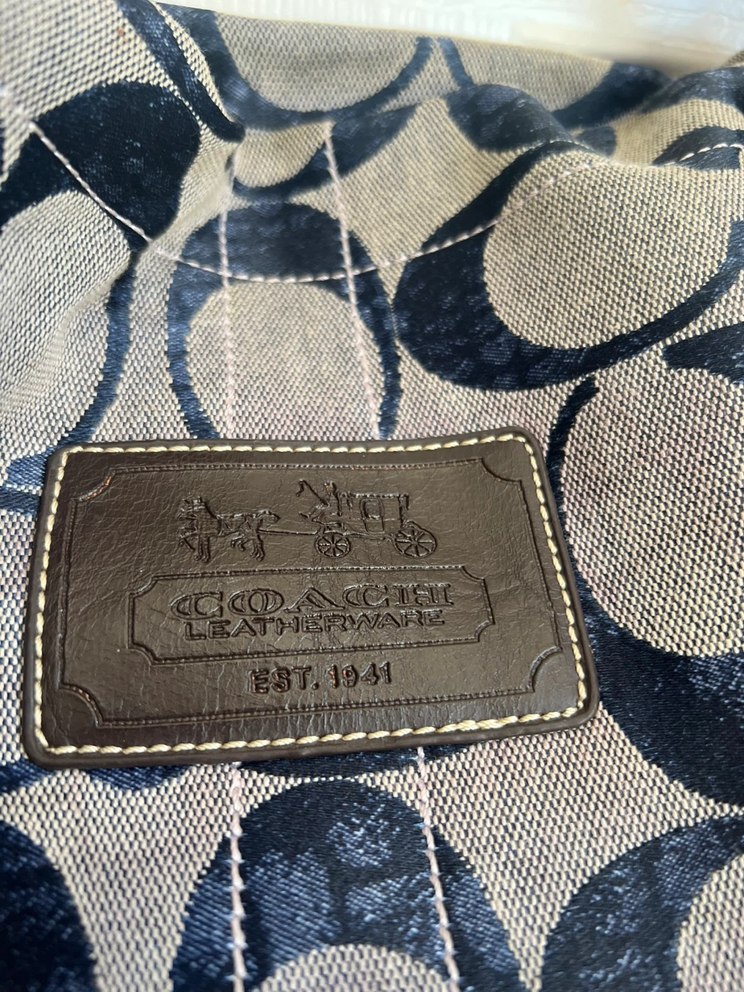 Coach Signature Monogram Shoulder Bag - photo 2