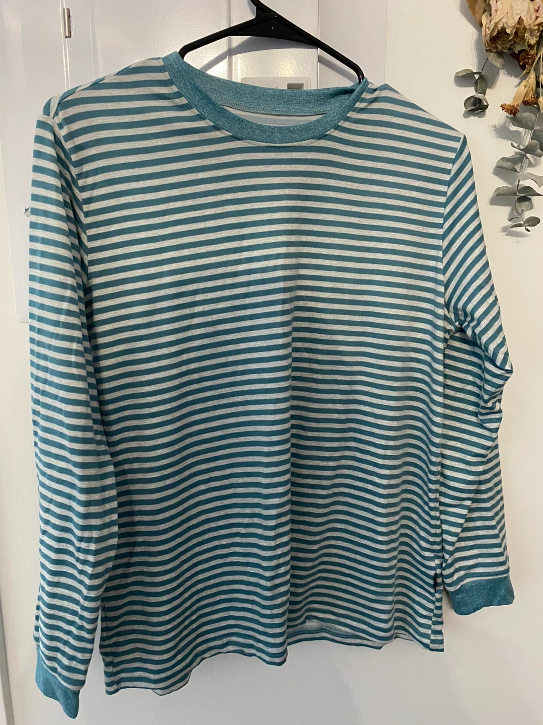 Striped Long Sleeve Pyjama Top