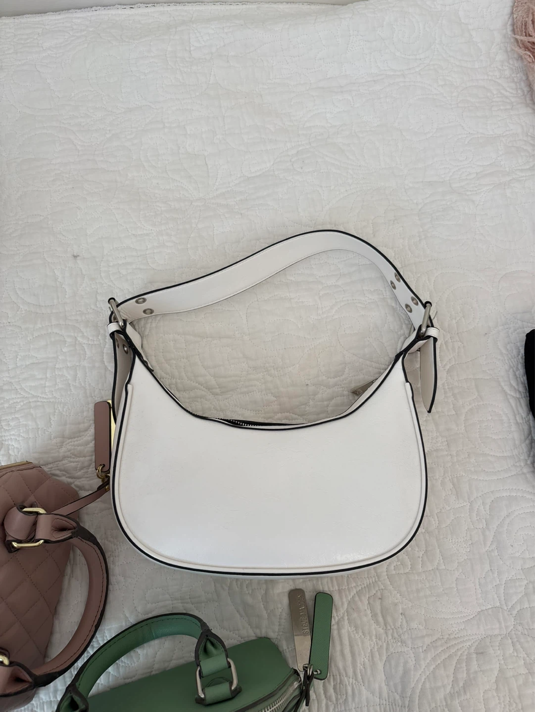 White shoulder bag- Call it Spring