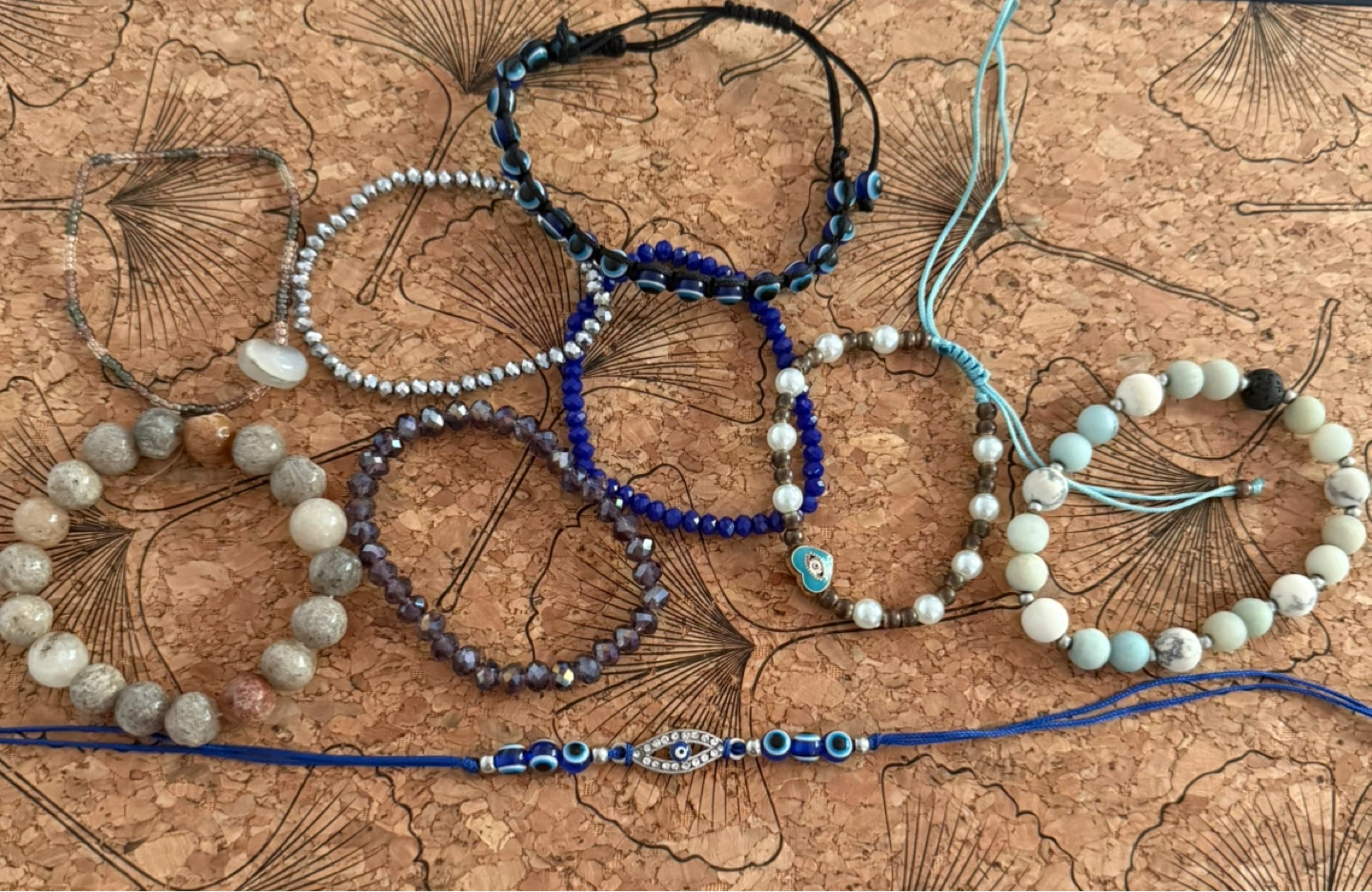 Assorted Evil Eye and Beaded Bracelets
