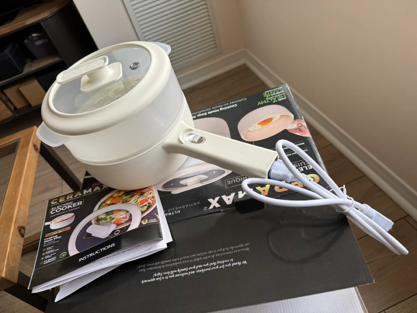 CERAMAX Electric Cooker 1.6 Quart Cream - photo 3
