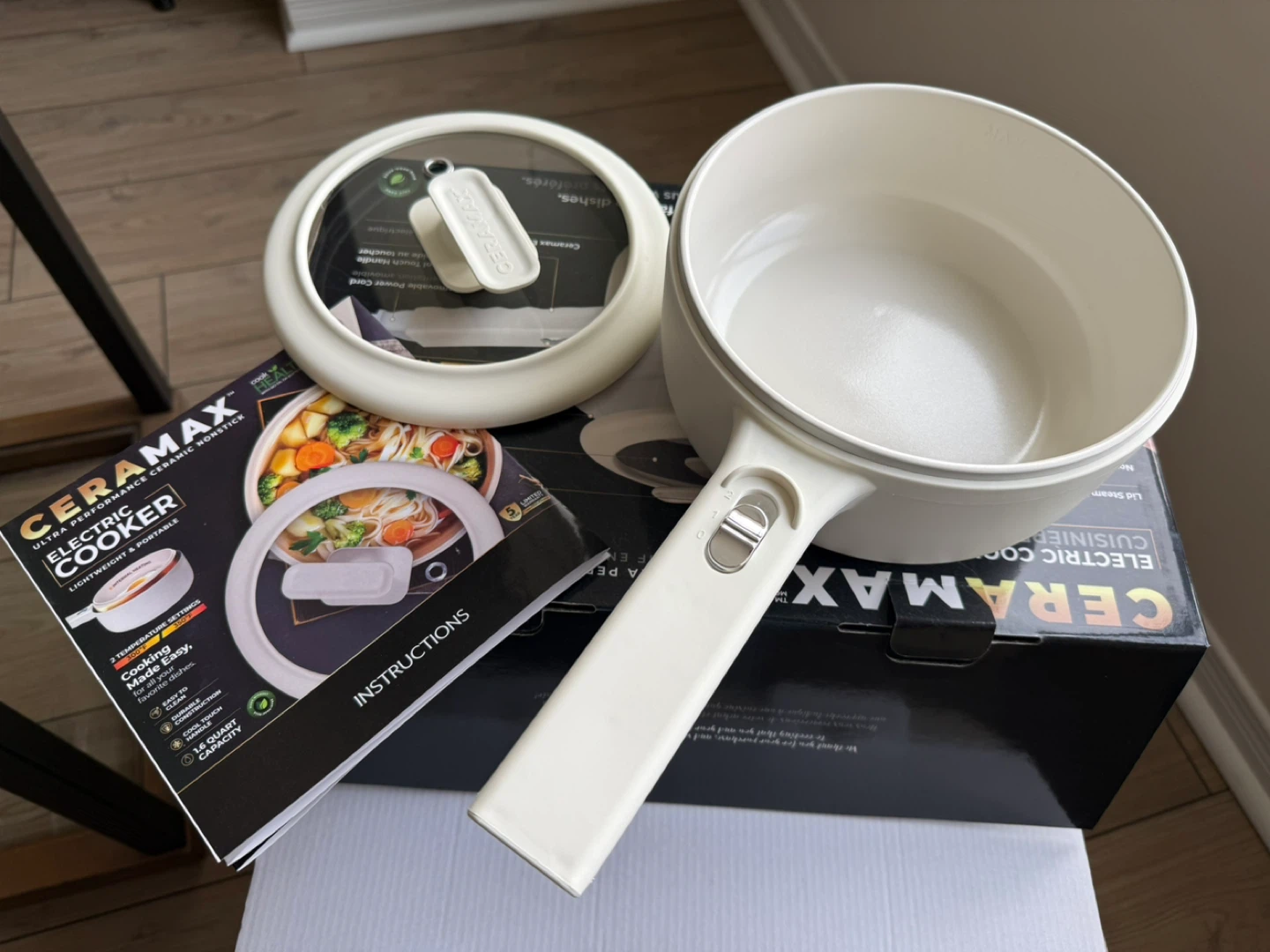 CERAMAX Electric Cooker 1.6 Quart Cream - photo 2