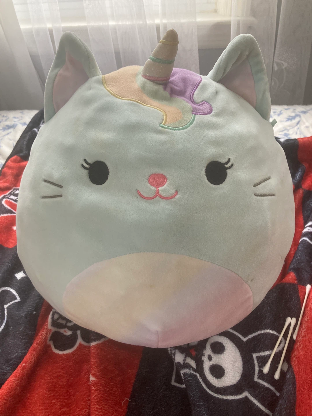 Claire's Squishmallow Cat Unicorn Plush Toy