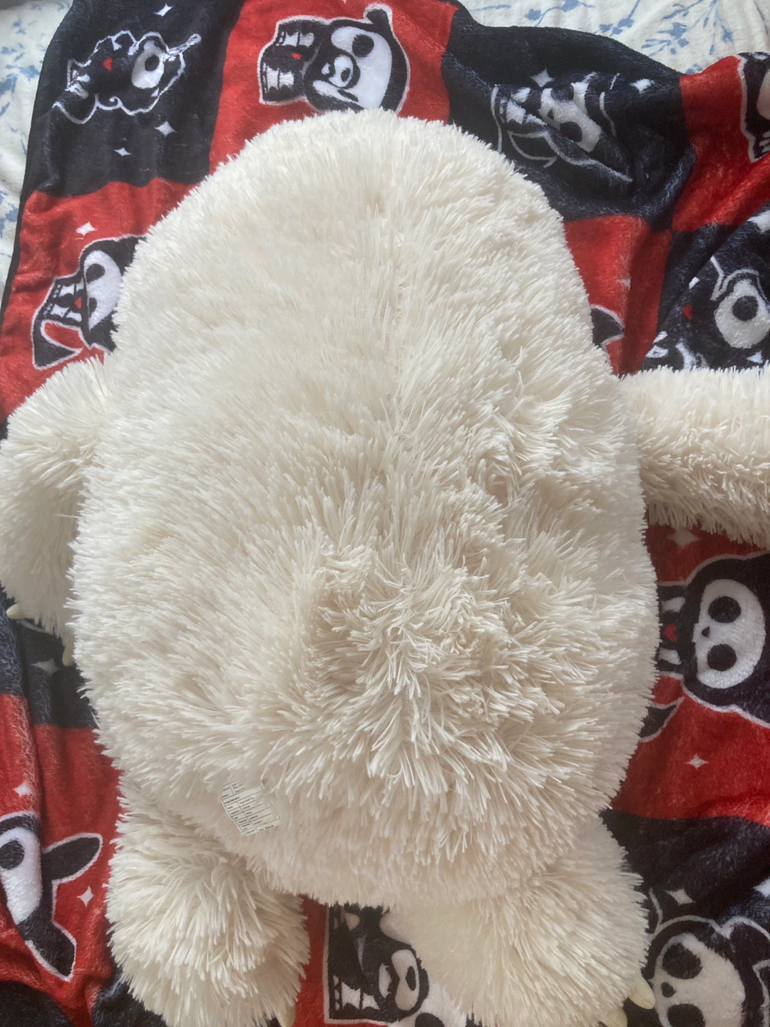 White Fluffy Sloth Plush Stuffed Animal - photo 2