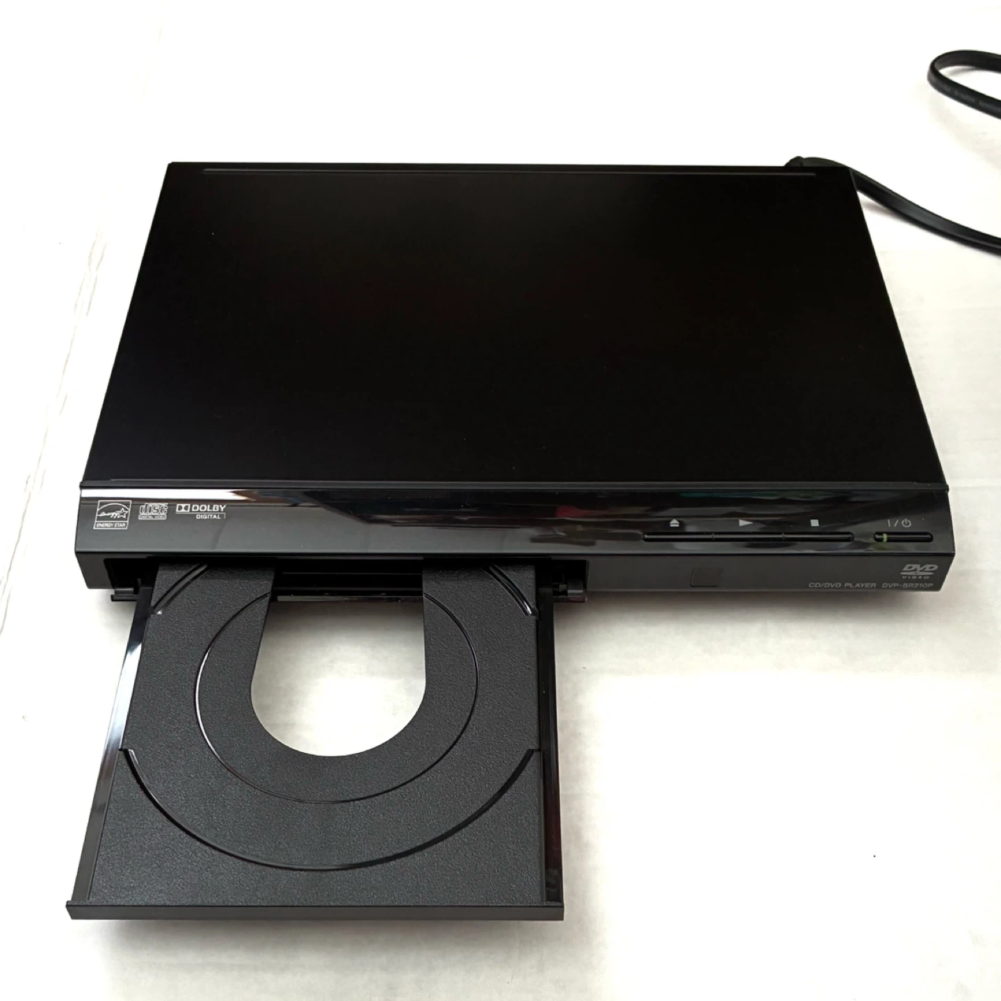 Sony DVP-SR210P CD DVD Player Black with Remote and RCA Cables - photo 3