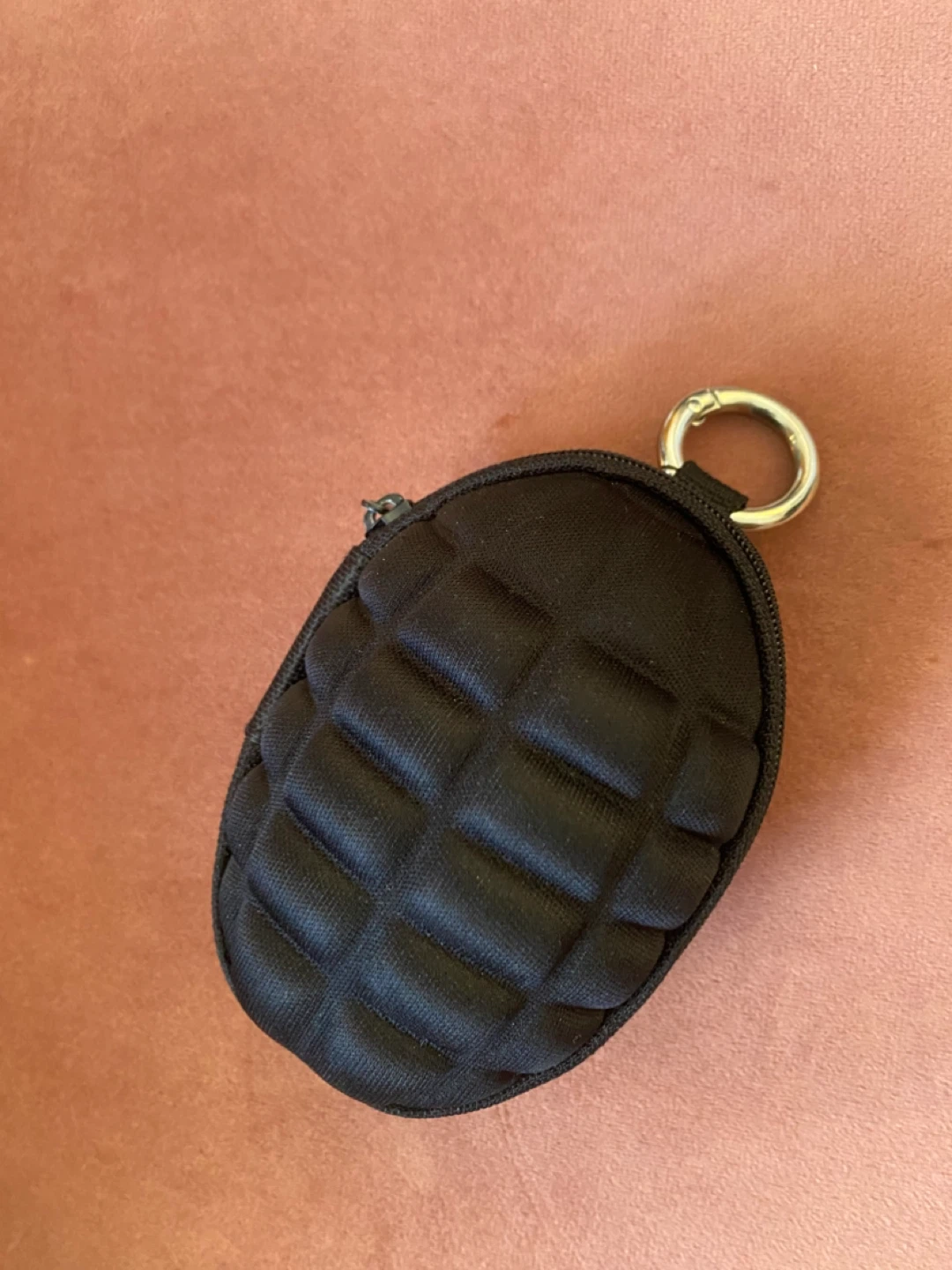 Grenade keychain pouch
