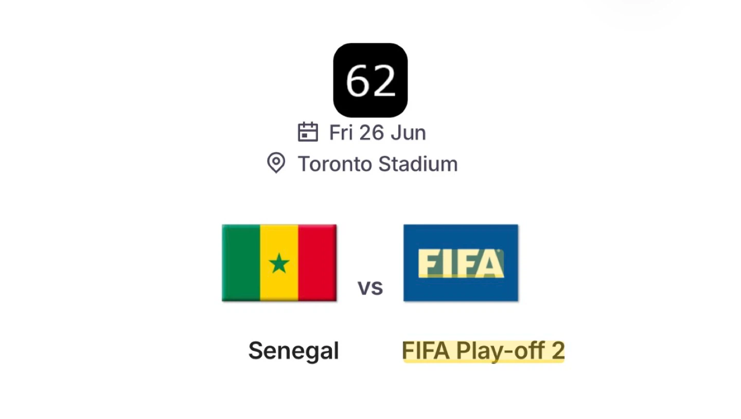 FIFA Play-off 2 Ticket