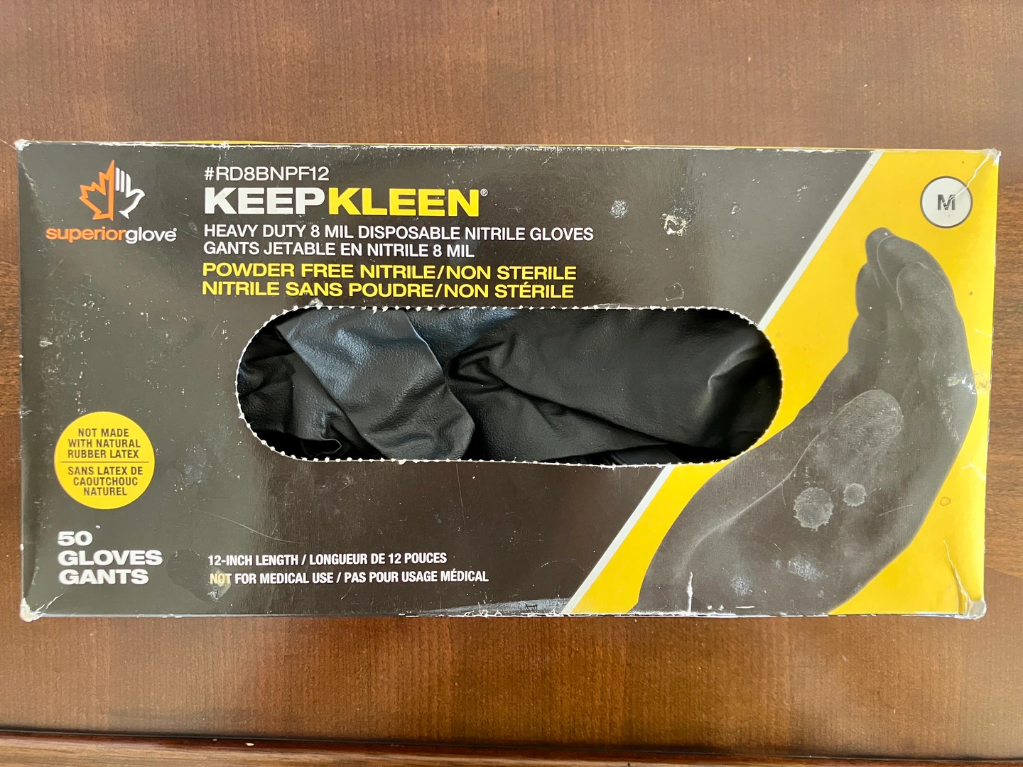Superior Glove KeepKleen Heavy Duty Nitrile Gloves - Size M