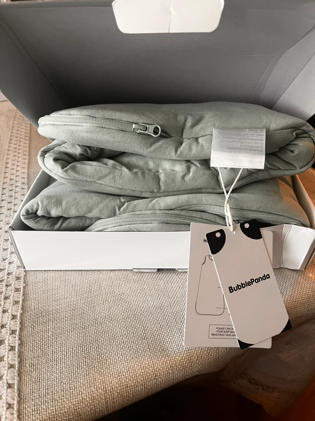 BubblePanda Bamboo Sleep Sack - Sage - L (12-18 Months) - photo 5
