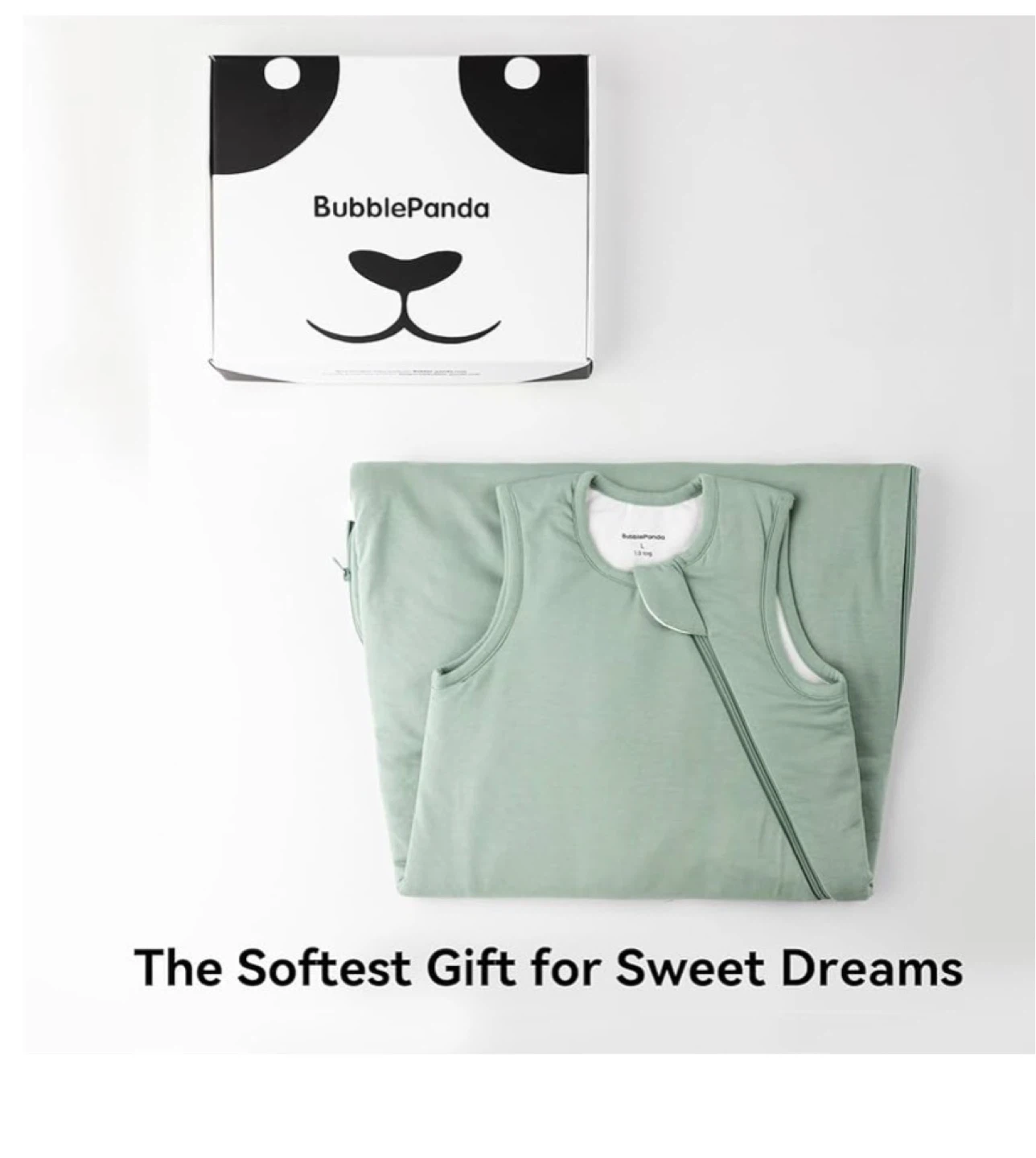 BubblePanda Bamboo Sleep Sack - Sage - L (12-18 Months) - photo 2