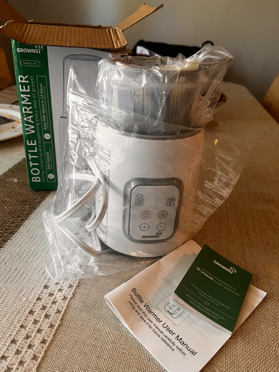 New Grownsy 8-in-1 Fast Baby Bottle Warmer with Timer - photo 3