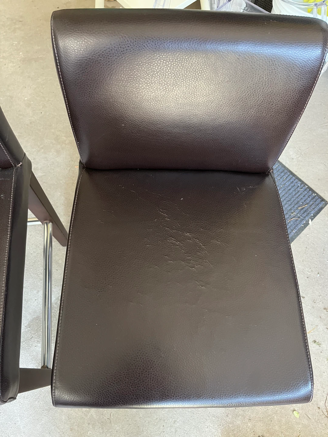 Two leather bar stools - photo 2