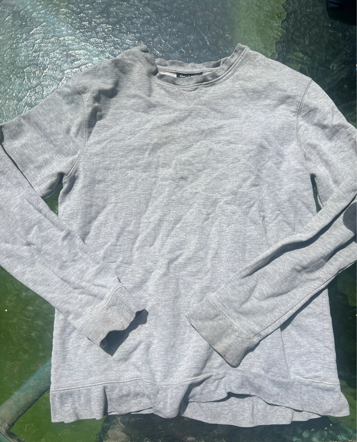 Vintage Grey Crewneck Long-Sleeve Sweatshirt - photo 2
