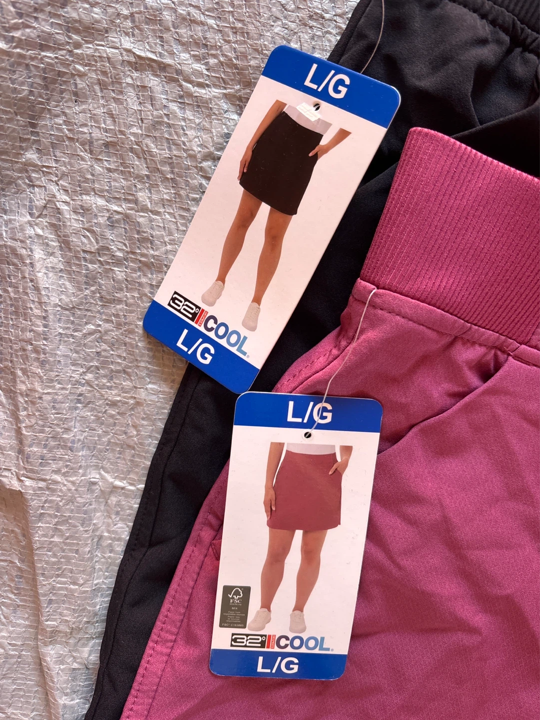 2x 32 Degrees Cool L/G Skorts - Black & Pink - photo 2