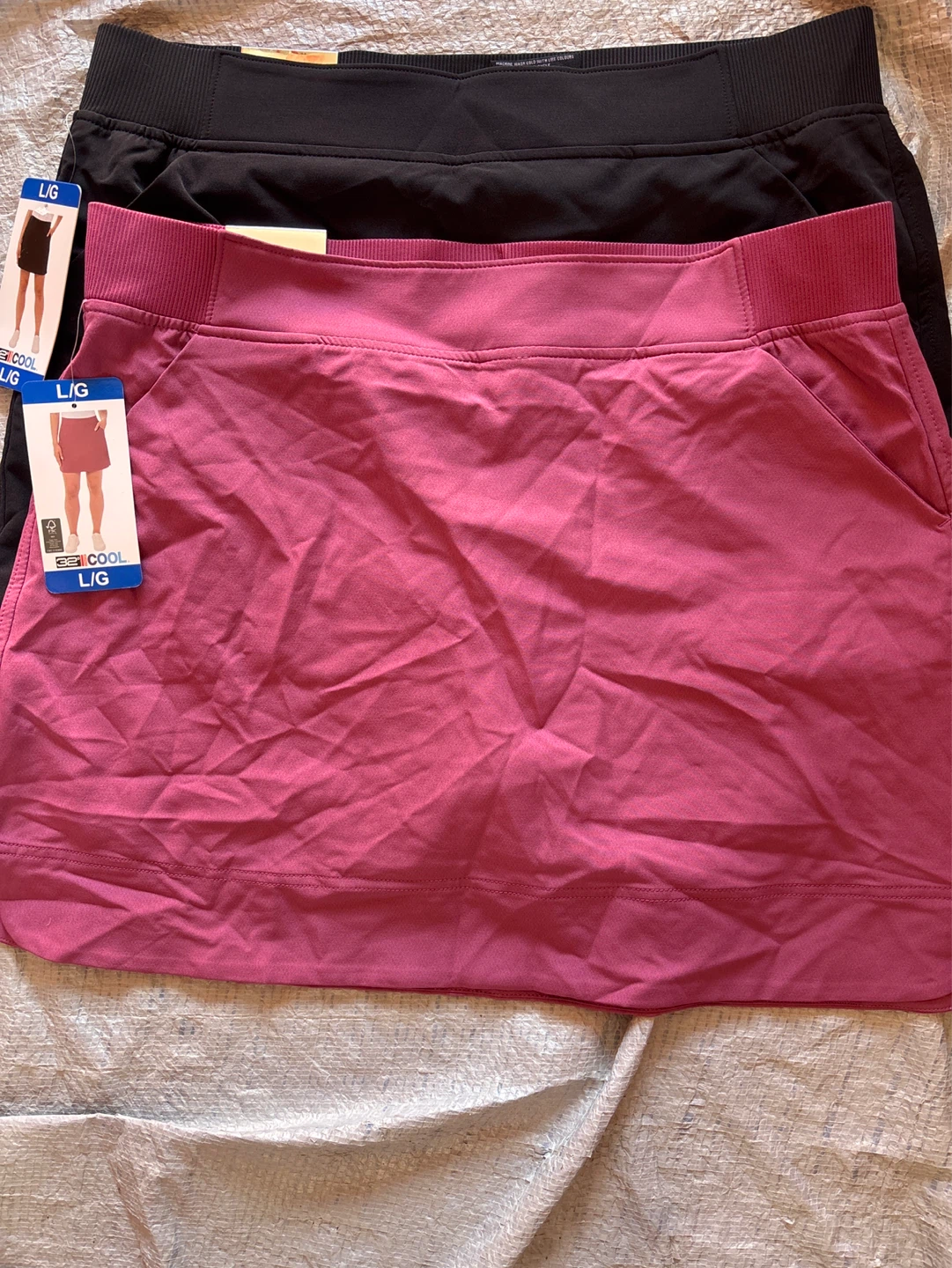 2x 32 Degrees Cool L/G Skorts - Black & Pink