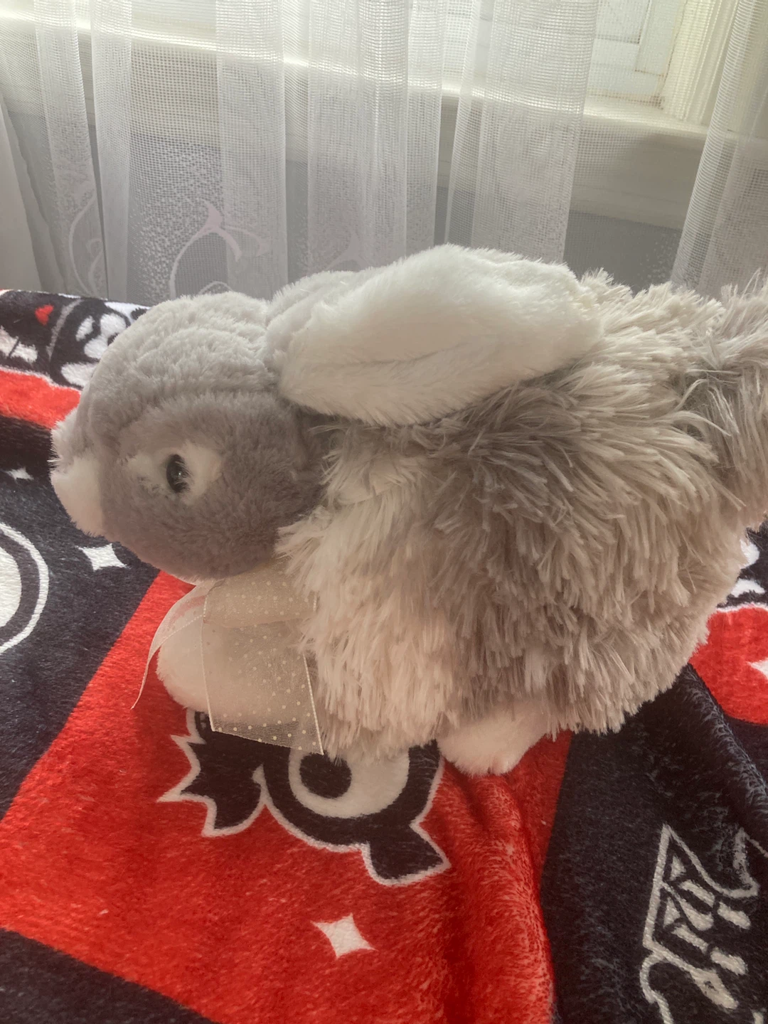 Gray Bunny Plush Toy - photo 2