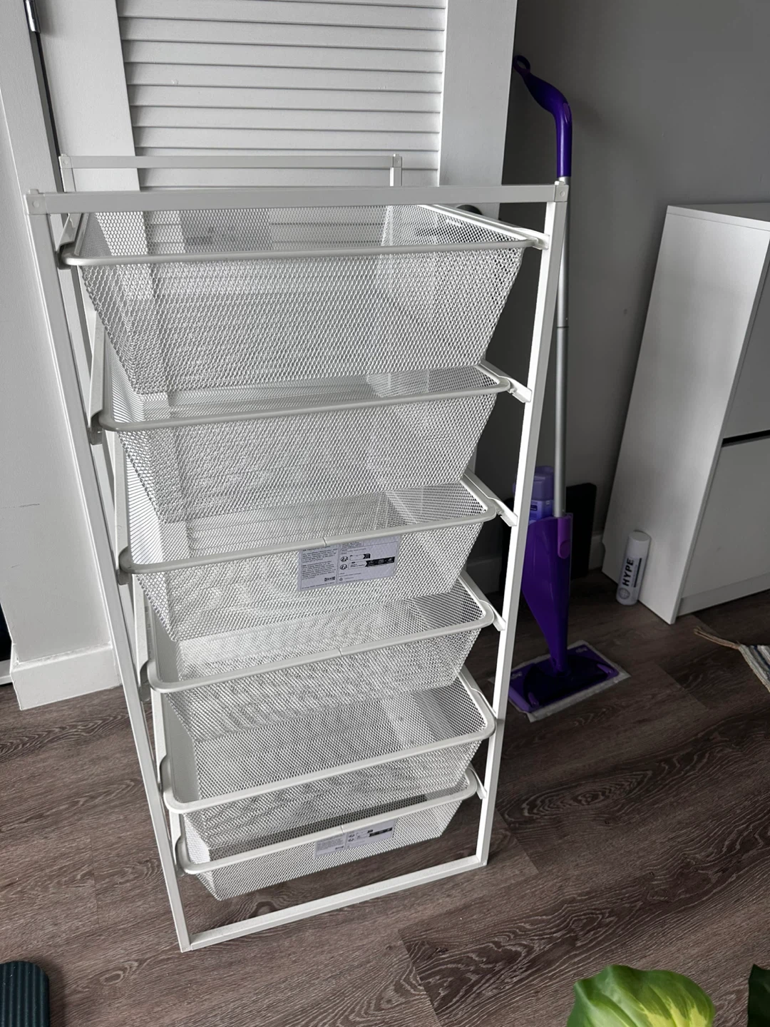 IKEA Jonaxel Mesh Storage Unit — White, 5 Baskets - photo 2