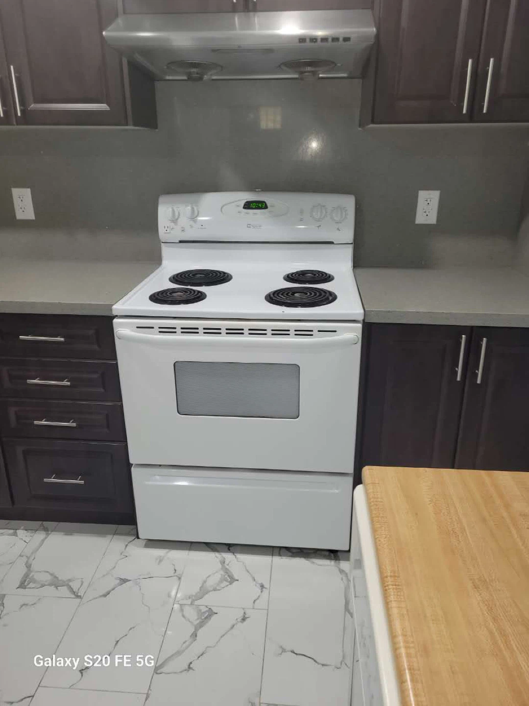 White Electric Stove