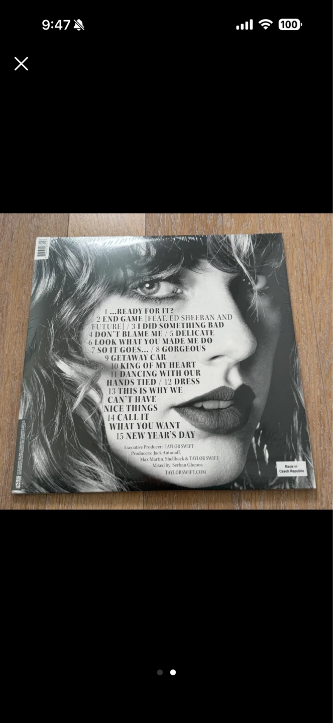 Taylor Swift Reputation Vinyl Record - photo 2