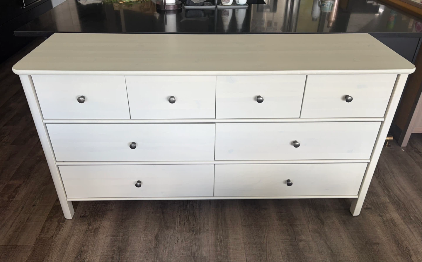 IKEA STOREMOLLA dresser light grey