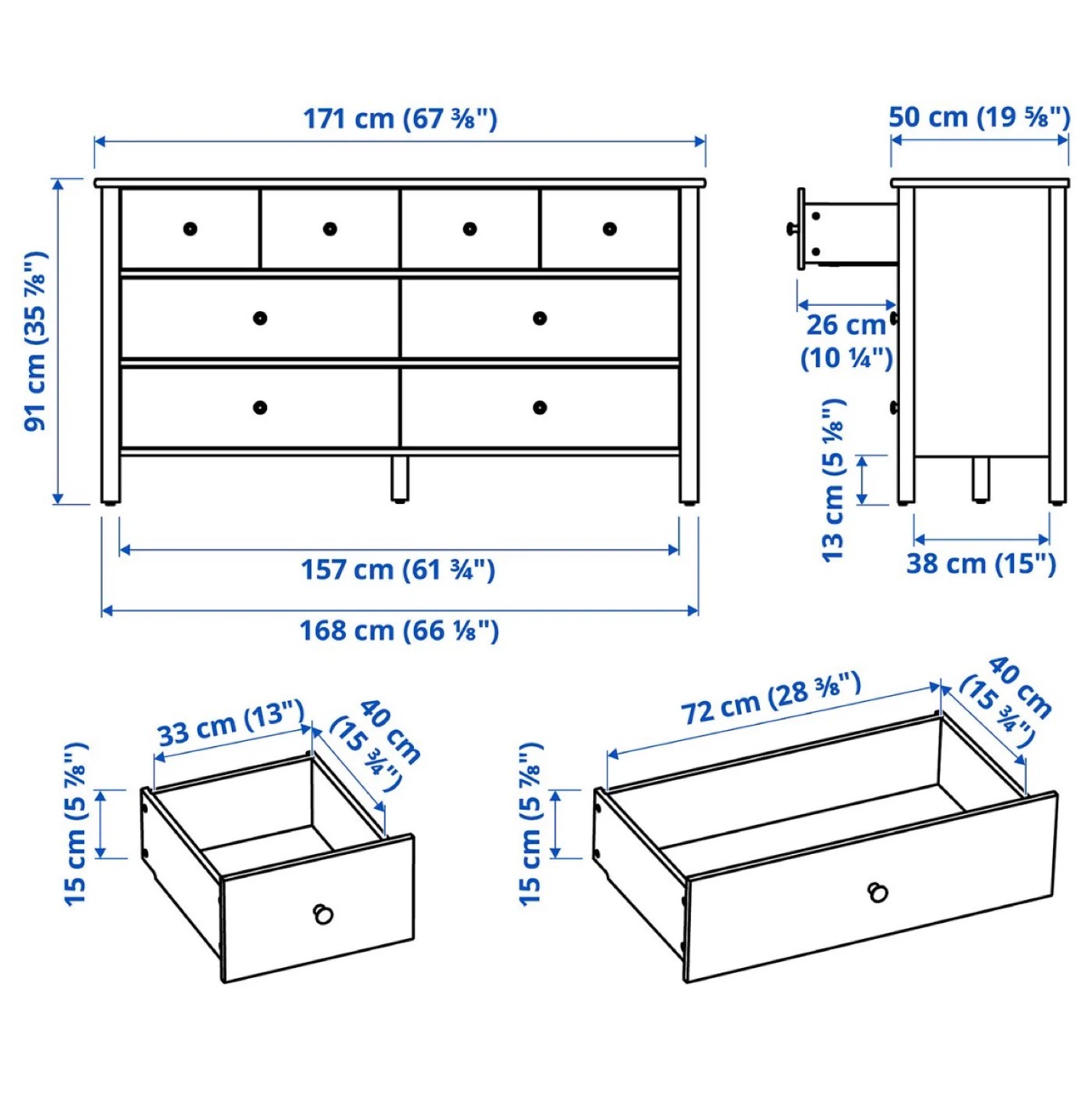 IKEA STOREMOLLA dresser light grey - photo 5