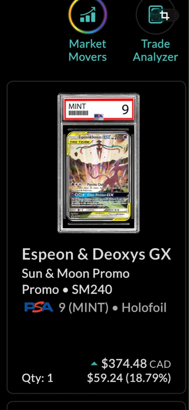 Pokemon Espeon & Deoxys GX SM240 Trading Card - photo 4
