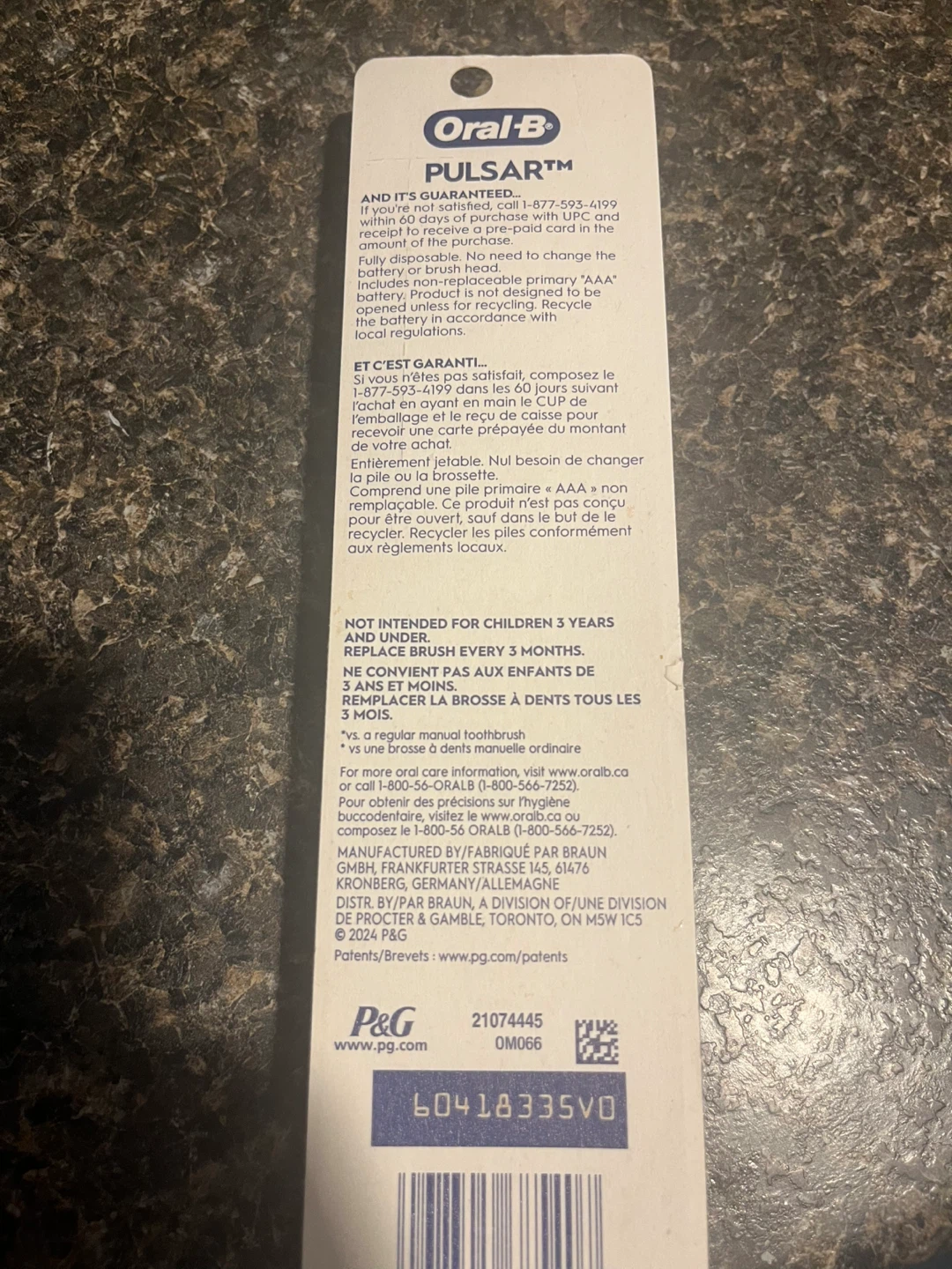 New Oral-B Pulsar Vibrating Toothbrush- 2 pack - photo 4